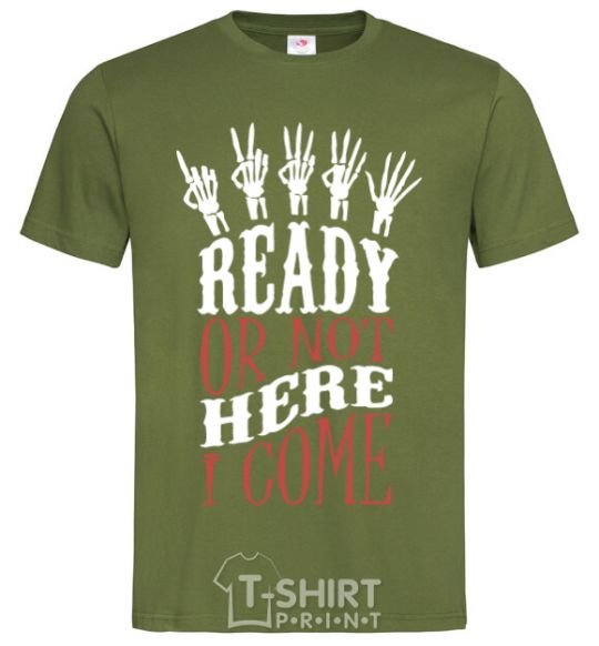 Men's T-Shirt ready or not here i come millennial-khaki фото