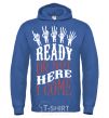 Men`s hoodie ready or not here i come royal фото