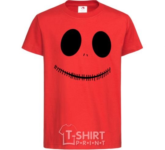 Kids T-shirt Jack's face red фото