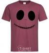 Men's T-Shirt Jack's face burgundy фото