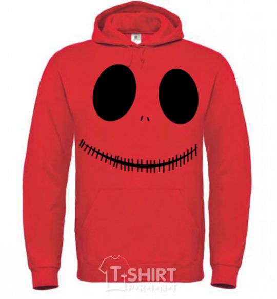 Men`s hoodie Jack's face bright-red фото