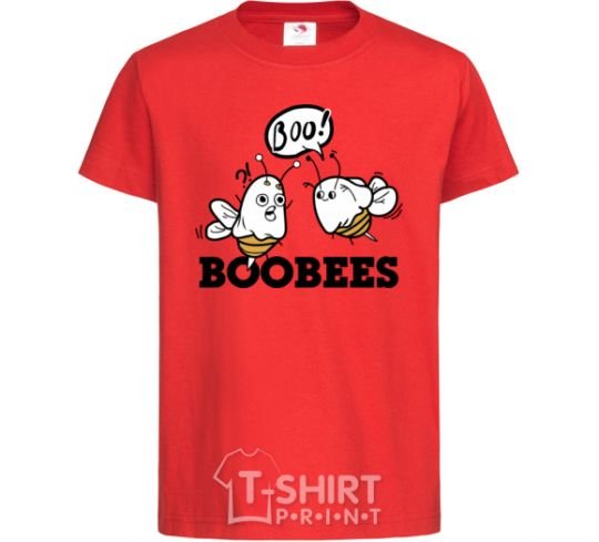 Детская футболка boobees Красный фото