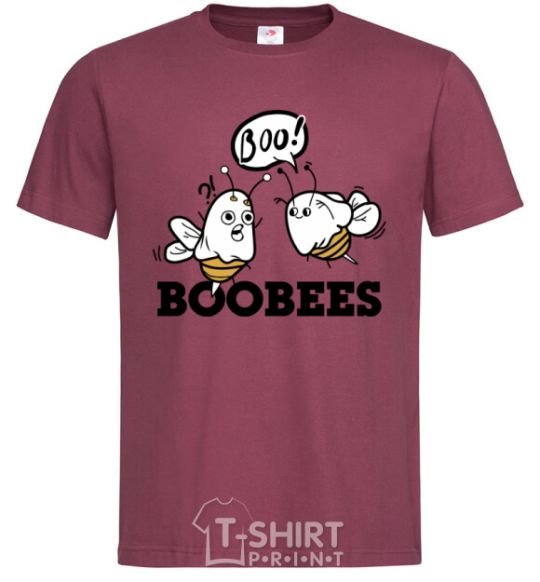 Men's T-Shirt boobees burgundy фото