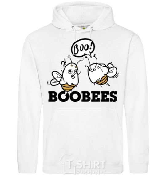 Men`s hoodie boobees White фото