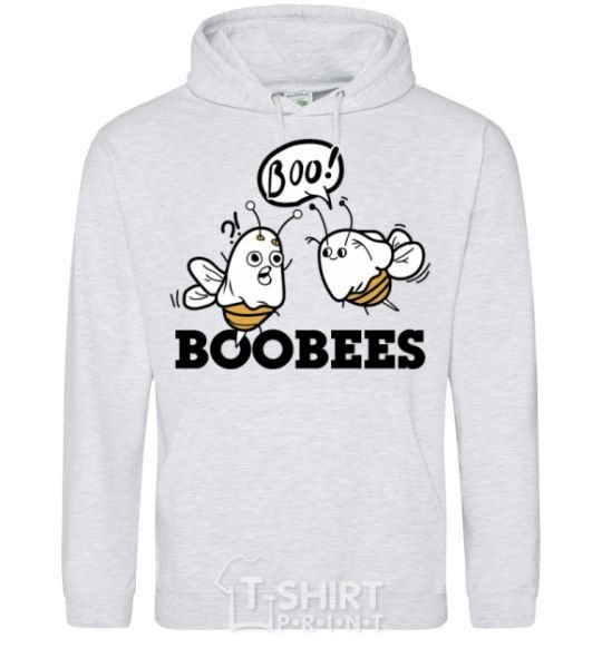 Men`s hoodie boobees sport-grey фото