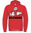 Men`s hoodie boobees bright-red фото