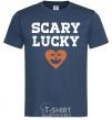 Men's T-Shirt Scary lucky navy-blue фото