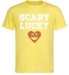 Мужская футболка Scary lucky Лимонный фото