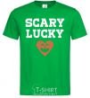 Мужская футболка Scary lucky Зеленый фото