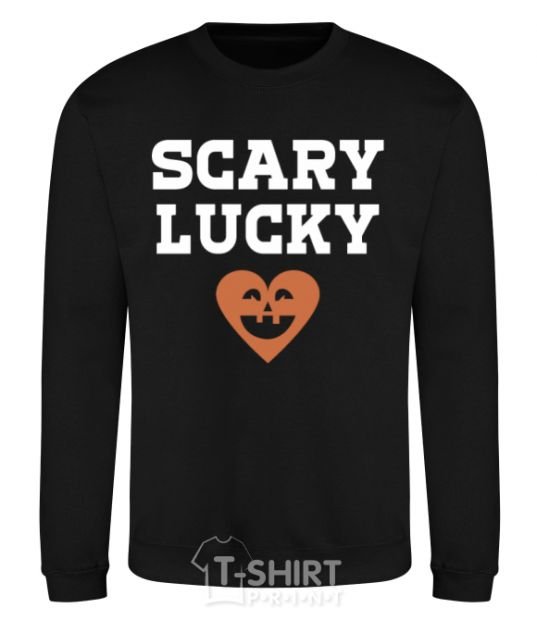 Sweatshirt Scary lucky black фото