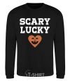 Sweatshirt Scary lucky black фото