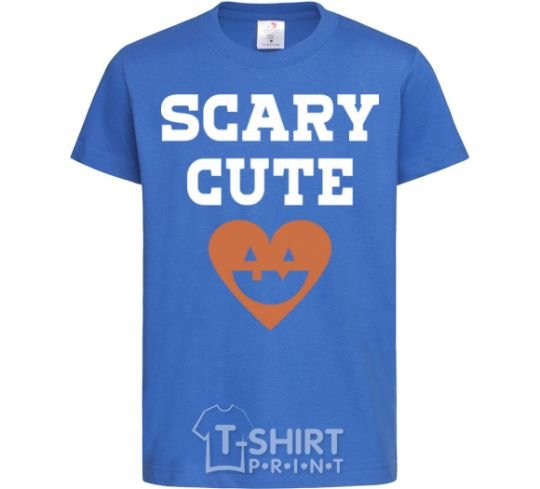 Kids T-shirt Scary cute royal-blue фото