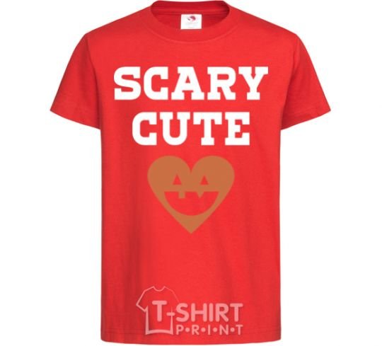 Детская футболка Scary cute Красный фото