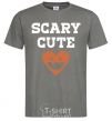 Men's T-Shirt Scary cute dark-grey фото