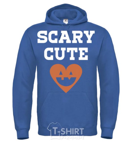 Men`s hoodie Scary cute royal фото