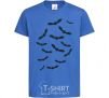 Kids T-shirt bats royal-blue фото