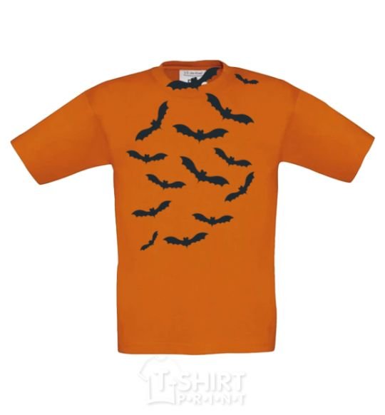 Kids T-shirt bats cornsilk фото