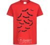 Kids T-shirt bats red фото