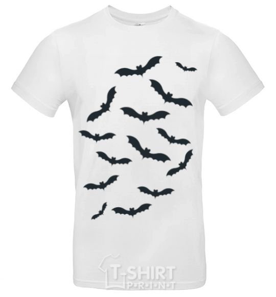 Men's T-Shirt bats White фото