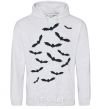 Men`s hoodie bats sport-grey фото