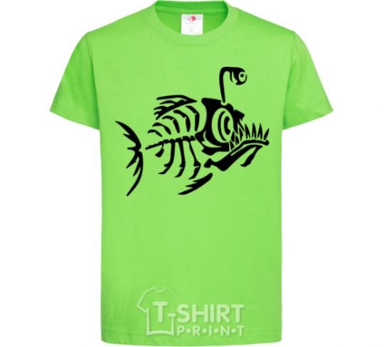 Kids T-shirt fish orchid-green фото