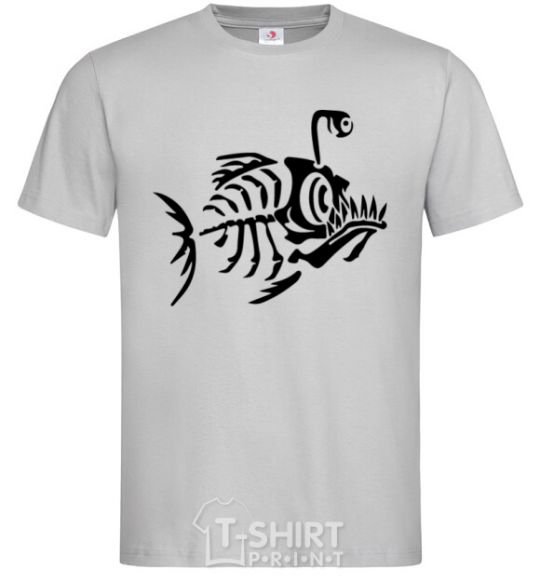 Men's T-Shirt fish grey фото
