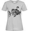 Women's T-shirt fish grey фото