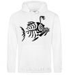 Men`s hoodie fish White фото