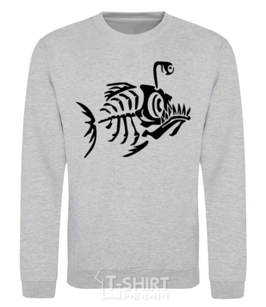 Sweatshirt fish sport-grey фото