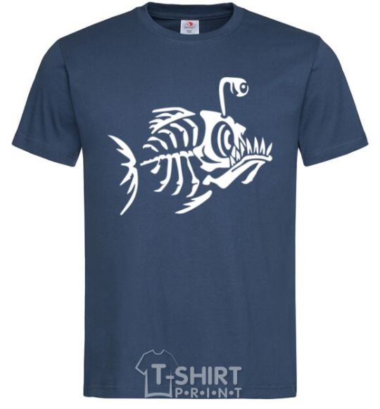 Men's T-Shirt fish navy-blue фото