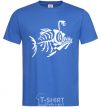Men's T-Shirt fish royal-blue фото