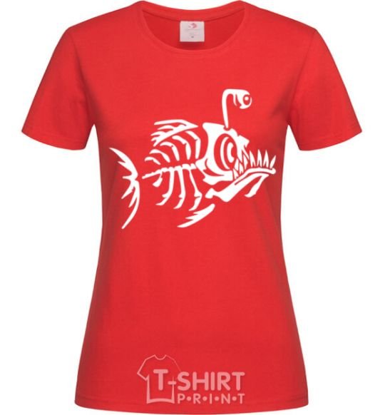 Women's T-shirt fish red фото