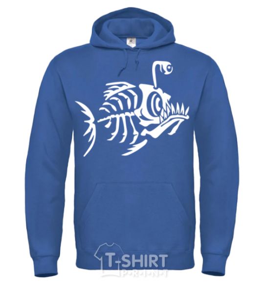 Men`s hoodie fish royal фото