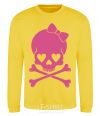 Sweatshirt skull girl yellow фото