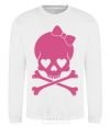 Sweatshirt skull girl White фото