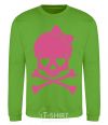 Sweatshirt skull girl orchid-green фото