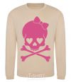 Sweatshirt skull girl sand фото