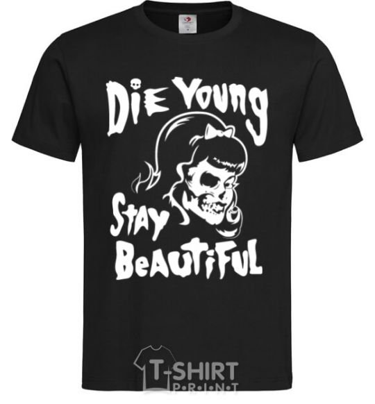 Men's T-Shirt die yong stay beautiful black фото