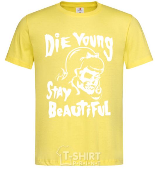 Men's T-Shirt die yong stay beautiful cornsilk фото