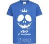 Kids T-shirt King of halloween royal-blue фото