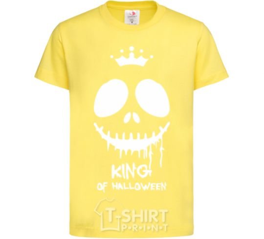 Kids T-shirt King of halloween cornsilk фото