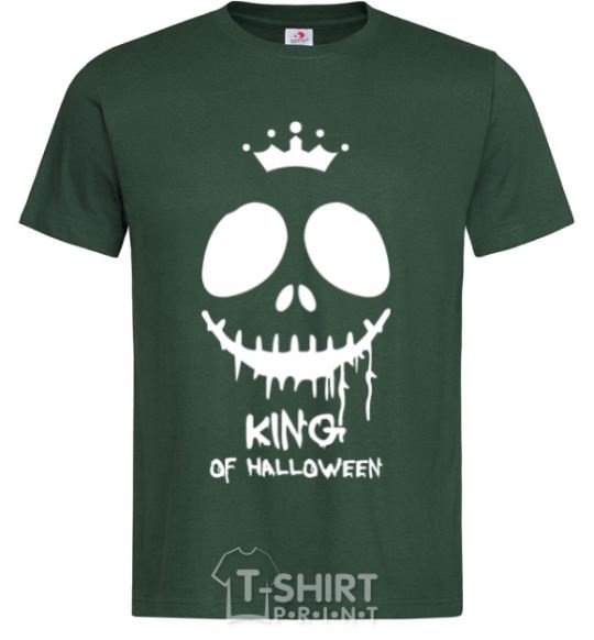 Мужская футболка King of halloween Темно-зеленый фото