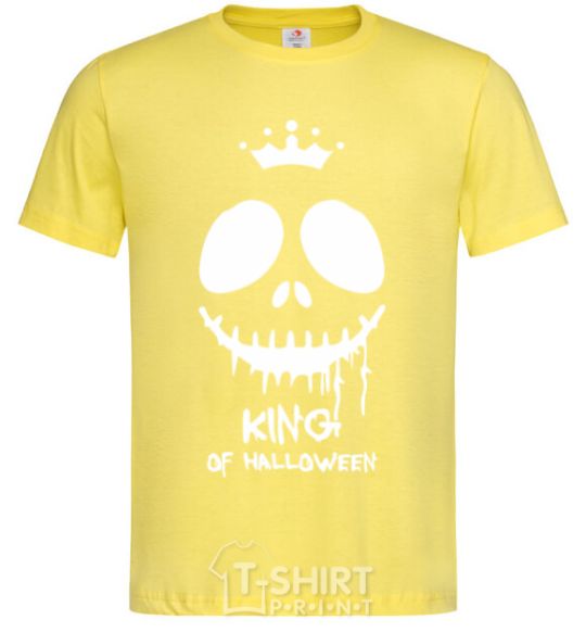 Мужская футболка King of halloween Лимонный фото