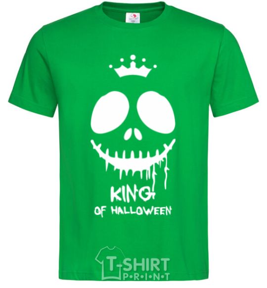 Мужская футболка King of halloween Зеленый фото