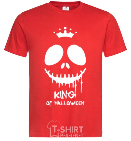 Мужская футболка King of halloween Красный фото