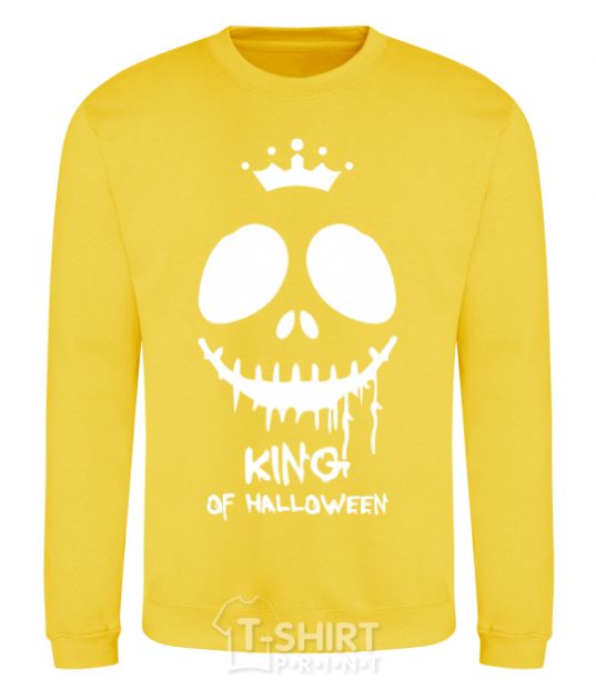 Sweatshirt King of halloween yellow фото