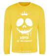 Sweatshirt King of halloween yellow фото