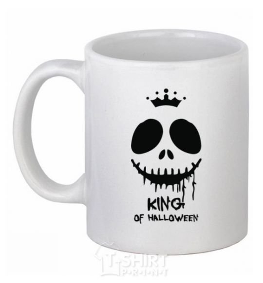 Ceramic mug King of halloween White фото