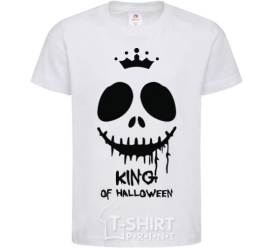 Kids T-shirt King of halloween White фото