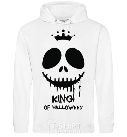 Men`s hoodie King of halloween White фото